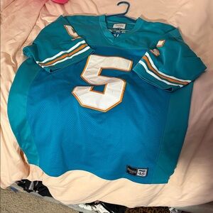 Teal and White Men's Jersey